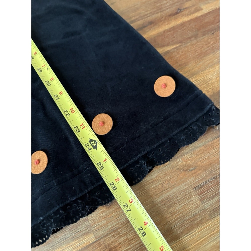 POTTERY BARN Kids Butterfly Dress Size 4-6 Black Orange Velvet Costume Only READ - Picture 10 of 16